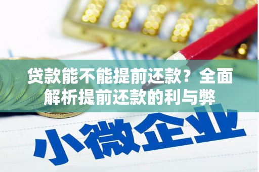 冬山贷款能不能提前还款？全面解析提前还款的利与弊