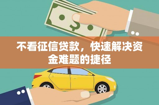 冬山不看征信贷款，快速解决资金难题的捷径