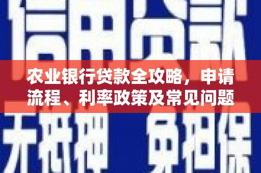 冬山农业银行贷款全攻略，申请流程、利率政策及常见问题解析