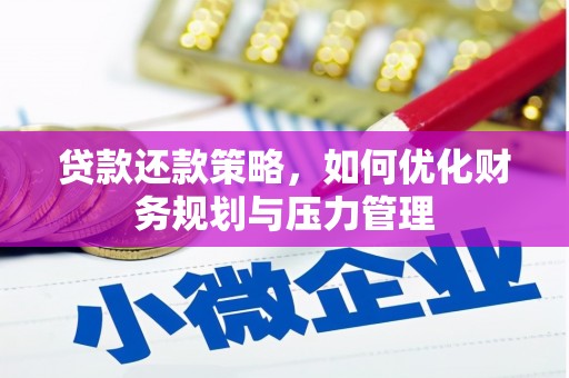 冬山贷款还款策略，如何优化财务规划与压力管理