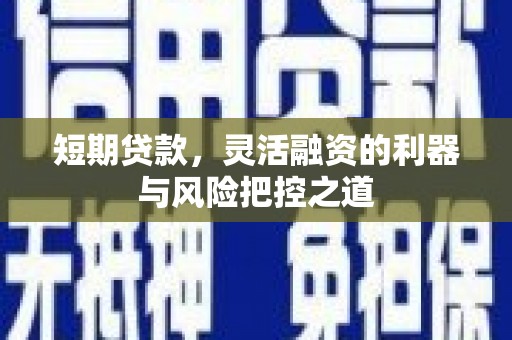 冬山短期贷款，灵活融资的利器与风险把控之道