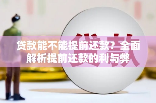 冬山贷款能不能提前还款？全面解析提前还款的利与弊