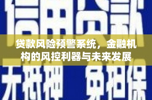 冬山贷款风险预警系统，金融机构的风控利器与未来发展