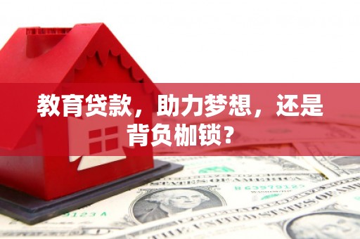 冬山教育贷款，助力梦想，还是背负枷锁？