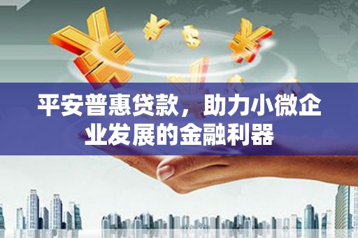 冬山平安普惠贷款，助力小微企业发展的金融利器
