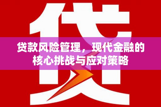 冬山贷款风险管理，现代金融的核心挑战与应对策略