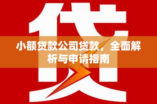 冬山小额贷款公司贷款，全面解析与申请指南