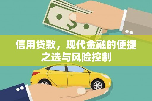 冬山信用贷款，现代金融的便捷之选与风险控制