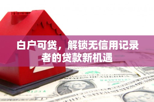 冬山白户可贷，解锁无信用记录者的贷款新机遇
