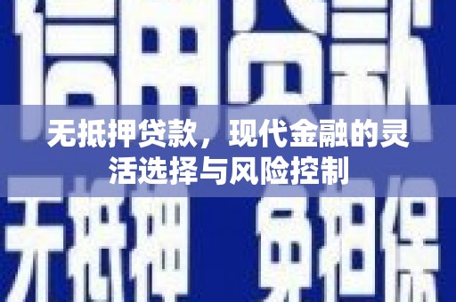 冬山无抵押贷款，现代金融的灵活选择与风险控制