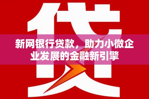 冬山新网银行贷款，助力小微企业发展的金融新引擎