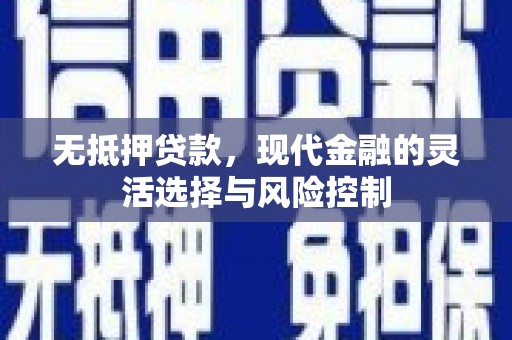 冬山无抵押贷款，现代金融的灵活选择与风险控制