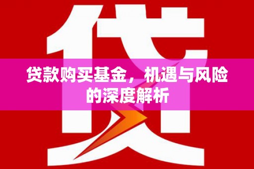冬山贷款购买基金，机遇与风险的深度解析