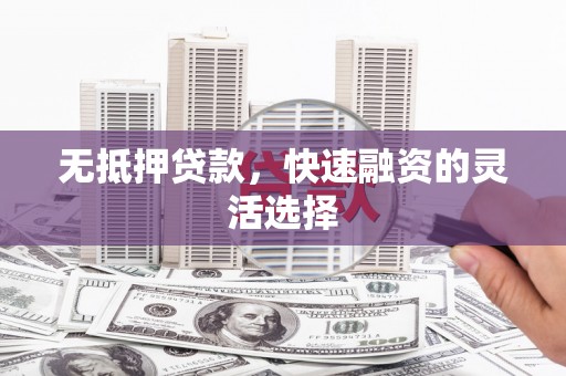 冬山无抵押贷款，快速融资的灵活选择