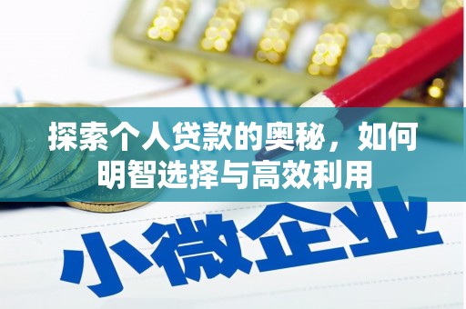 冬山探索个人贷款的奥秘，如何明智选择与高效利用