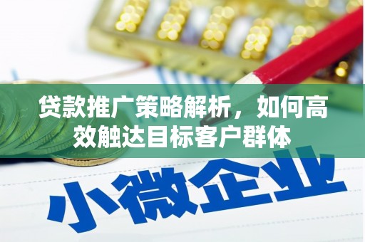 冬山贷款推广策略解析，如何高效触达目标客户群体