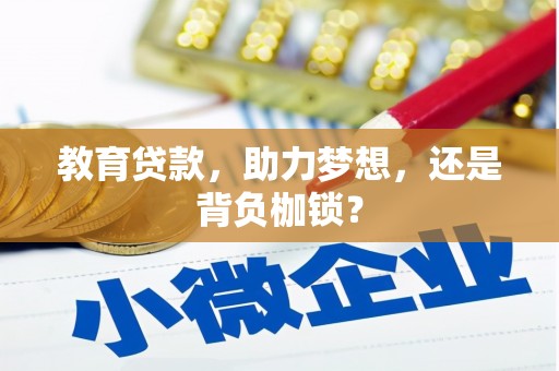 冬山教育贷款，助力梦想，还是背负枷锁？