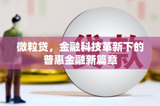 冬山微粒贷，金融科技革新下的普惠金融新篇章