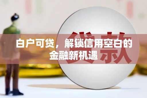冬山白户可贷，解锁信用空白的金融新机遇