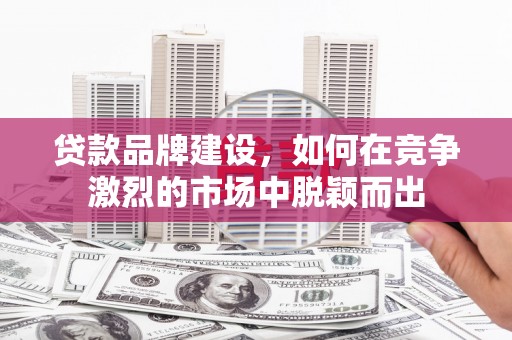 冬山贷款品牌建设，如何在竞争激烈的市场中脱颖而出