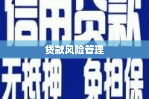 冬山贷款风险管理