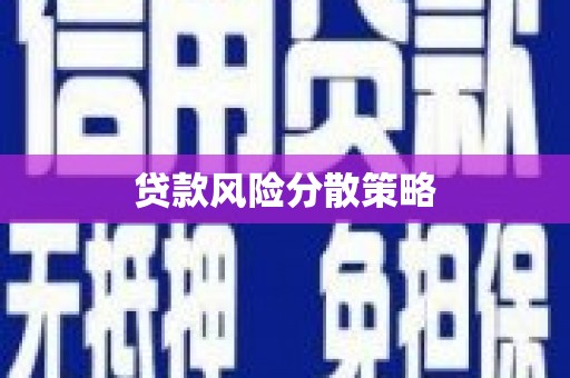 冬山贷款风险分散策略