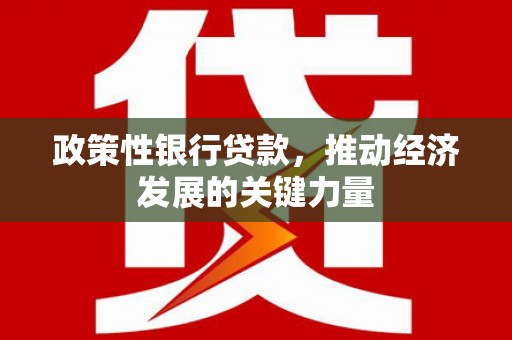 冬山政策性银行贷款，推动经济发展的关键力量