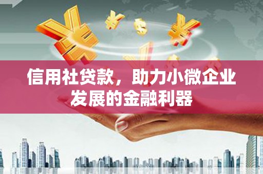 冬山信用社贷款，助力小微企业发展的金融利器