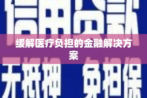 冬山缓解医疗负担的金融解决方案
