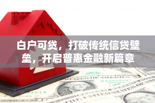 冬山白户可贷，打破传统信贷壁垒，开启普惠金融新篇章