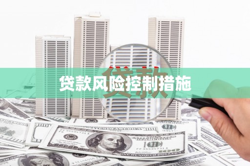 冬山贷款风险控制措施