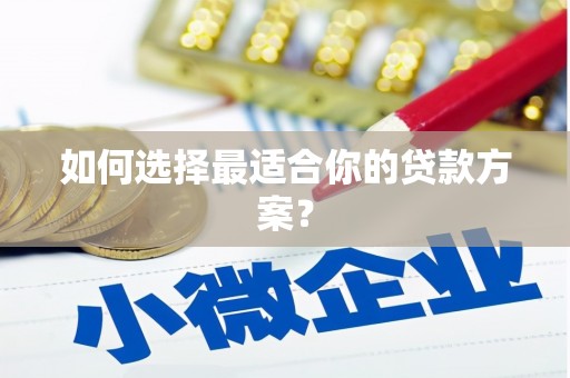 冬山如何选择最适合你的贷款方案？
