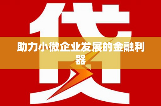 冬山助力小微企业发展的金融利器