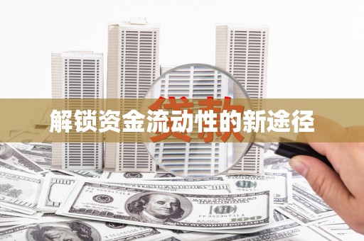 冬山解锁资金流动性的新途径